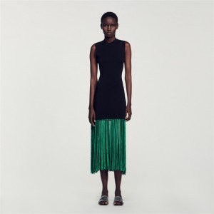 Sandro Fringed dress Black | SN-SDO64194