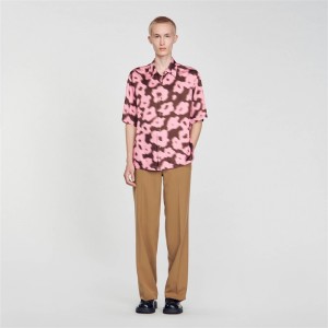 Sandro Oversized shirt Pink | SN-SDO65069