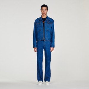 Sandro WRANGLER jacket Raw-denim | SN-SDO65162