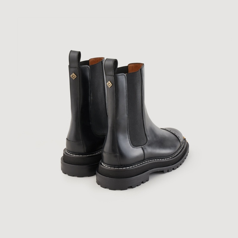 Sandro Ankle boots with notched sole Black | SN-SDO64935