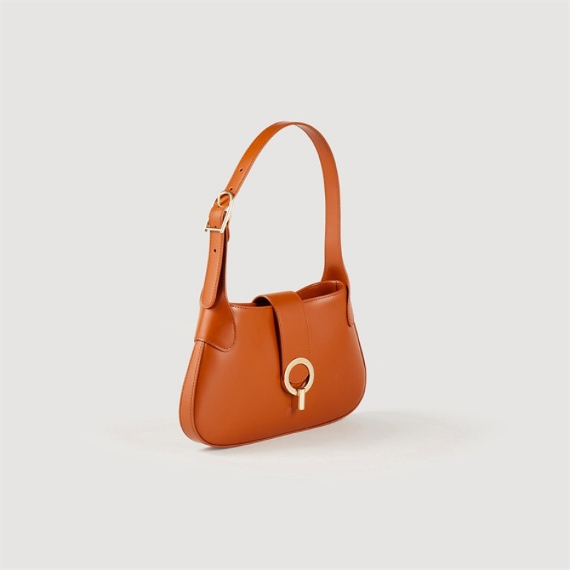 Sandro Baguette bag Caramel | SN-SDO64891