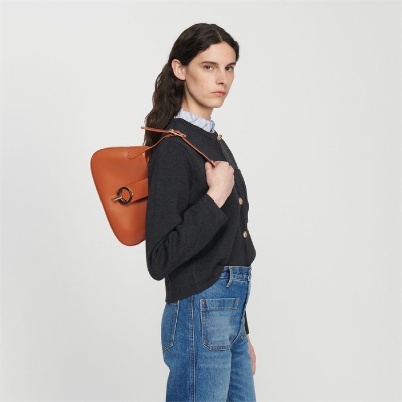 Sandro Baguette bag Caramel | SN-SDO64891