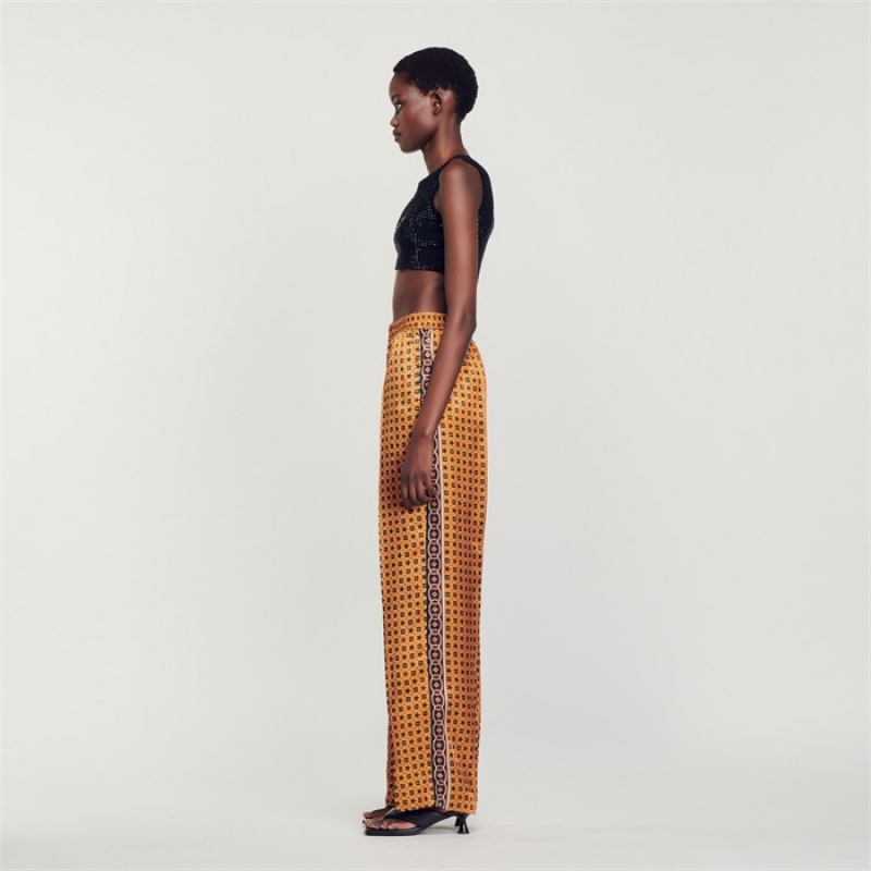Sandro Crop top with rhinestones Black | SN-SDO64352