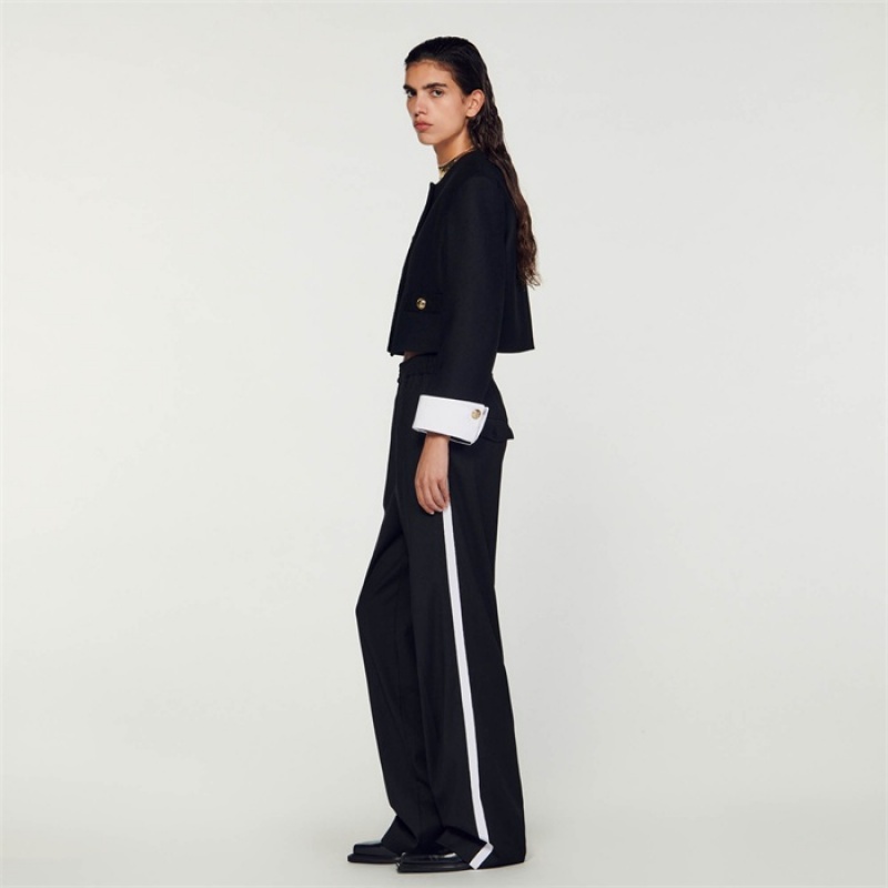 Sandro Cropped jacket Black | SN-SDO64434