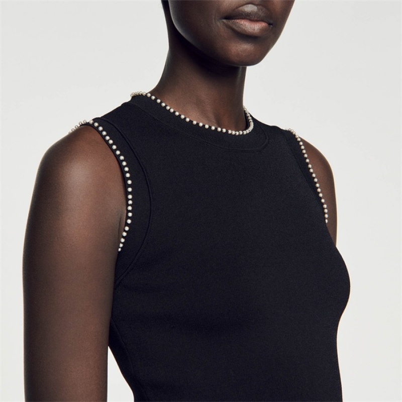 Sandro Cropped jumper Black | SN-SDO64651