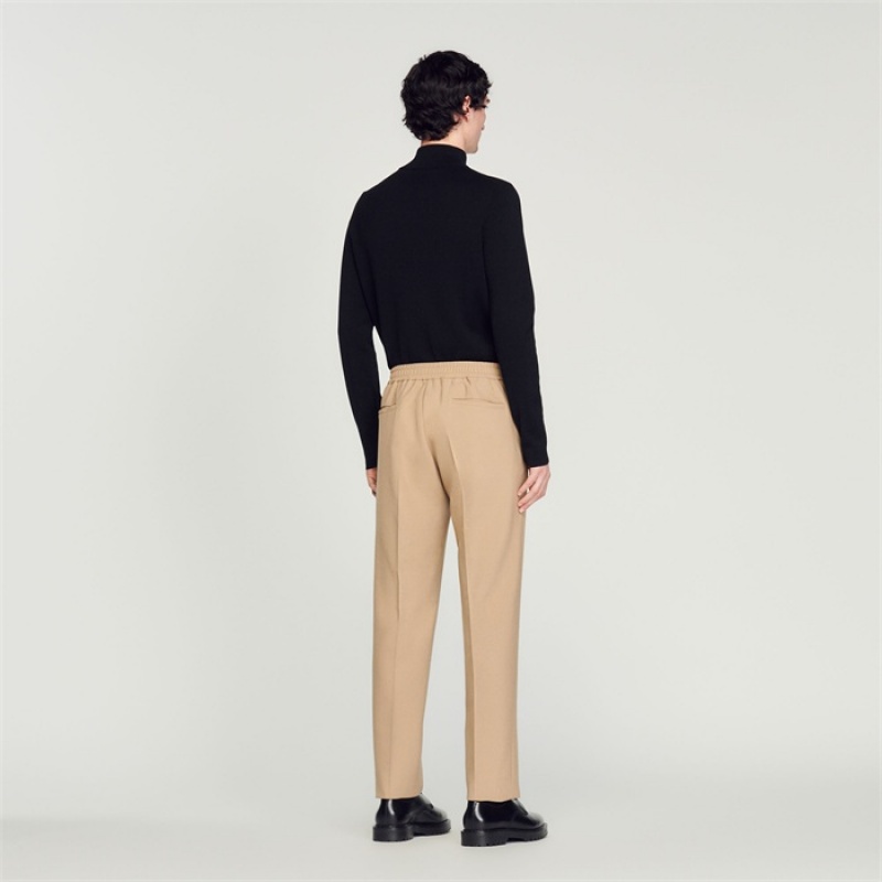 Sandro Jersey pants Beige | SN-SDO65348