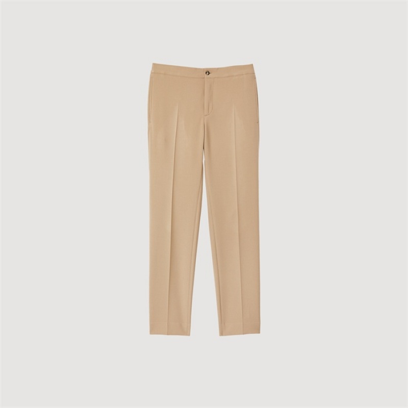 Sandro Jersey pants Beige | SN-SDO65348