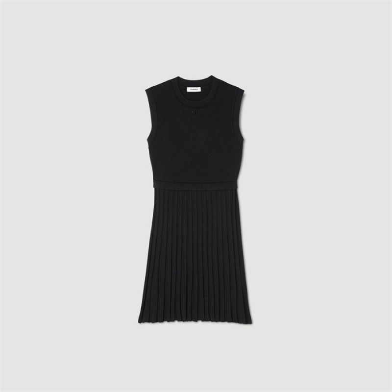 Sandro Knitted dress Black | SN-SDO64238
