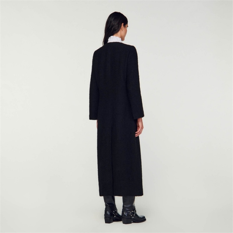 Sandro Long coat Black | SN-SDO64509