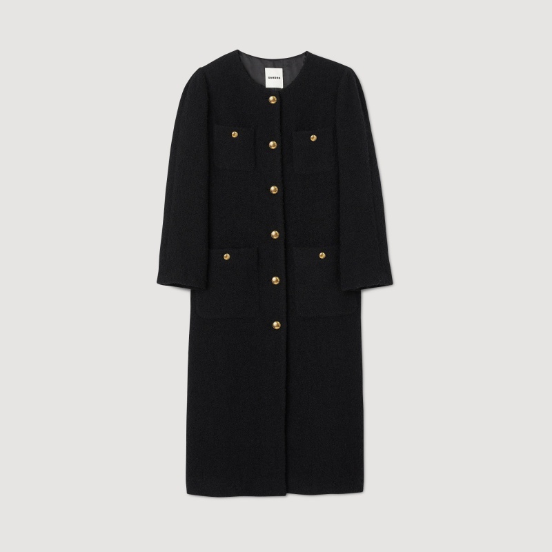 Sandro Long coat Black | SN-SDO64509