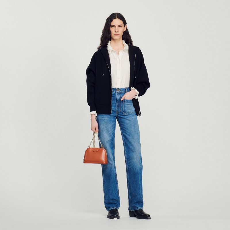 Sandro Smooth leather Rittah bag Caramel | SN-SDO64918