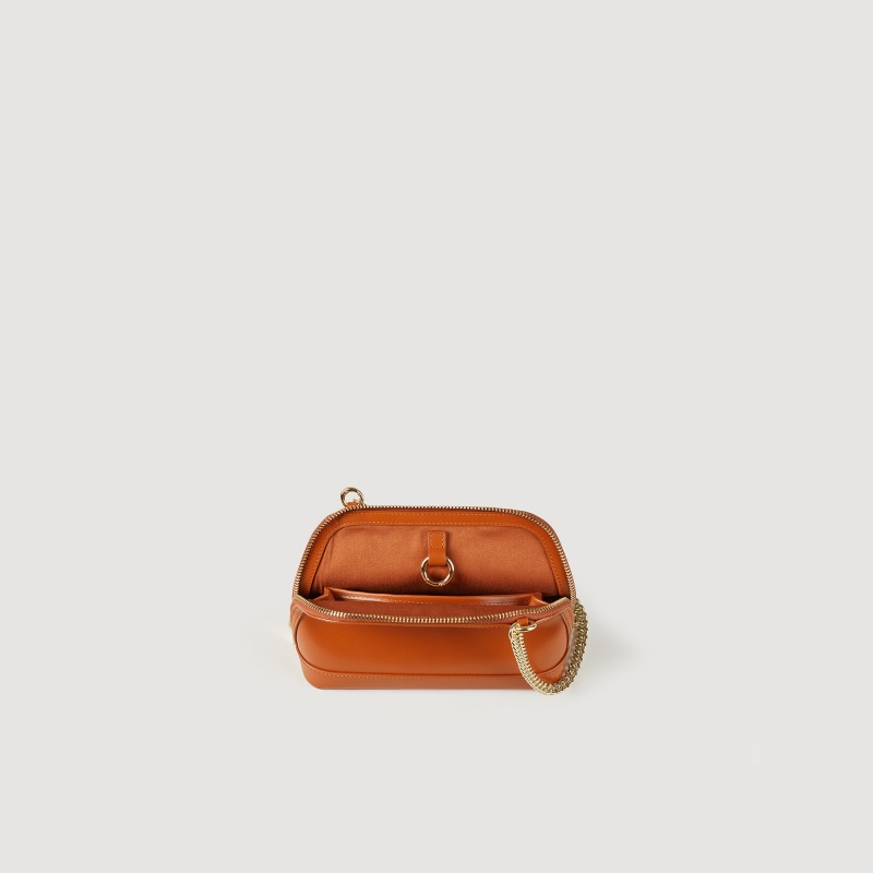 Sandro Smooth leather Rittah bag Caramel | SN-SDO64918