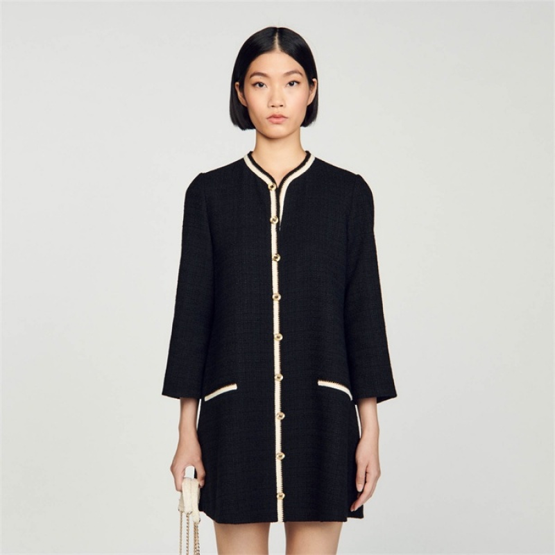 Sandro Tweed dress Black | SN-SDO64244