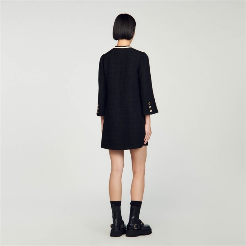 Sandro Tweed dress Black | SN-SDO64244