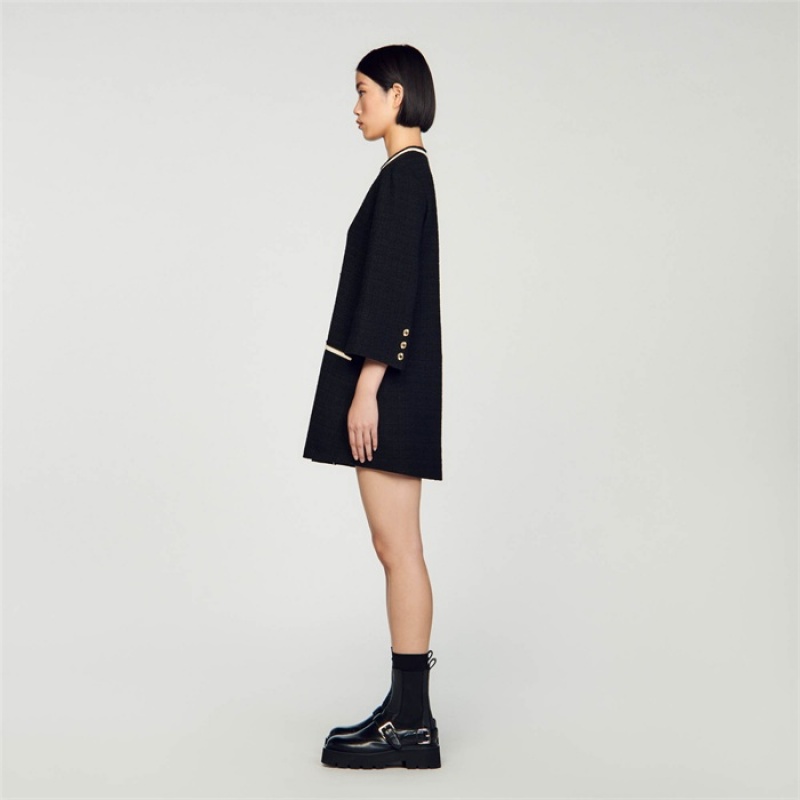 Sandro Tweed dress Black | SN-SDO64244