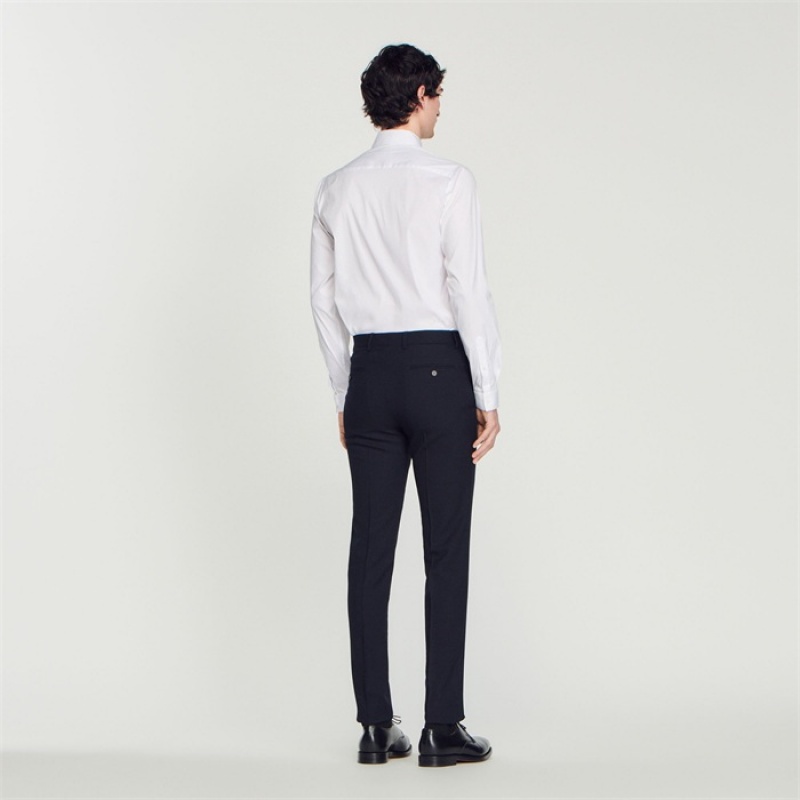 Sandro Wool suit pants Navy Blue | SN-SDO65353