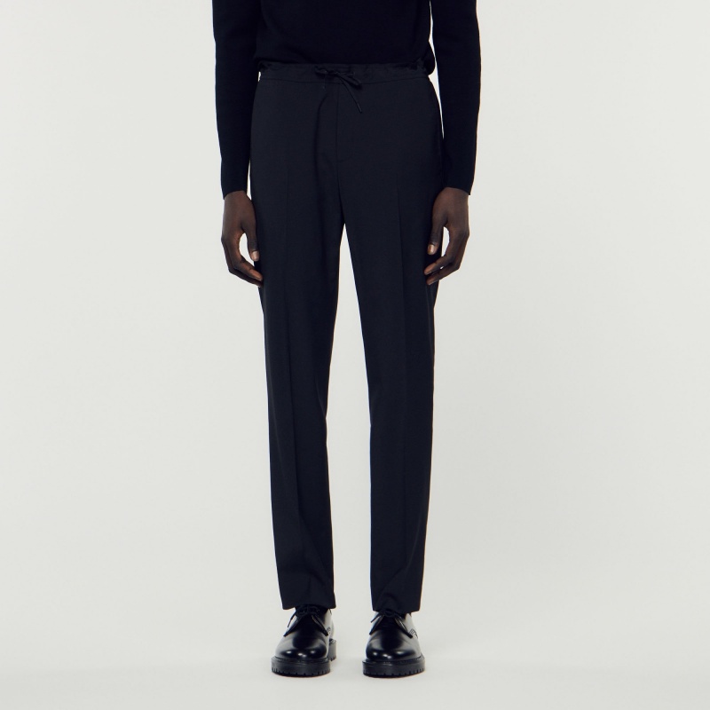 Sandro pants with elasticated waist Black | SN-SDO65336